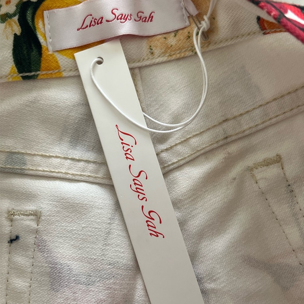 Lisa Says Gah Evan Short in Italian Summer NWT Size 12 - Picture 6 of 7